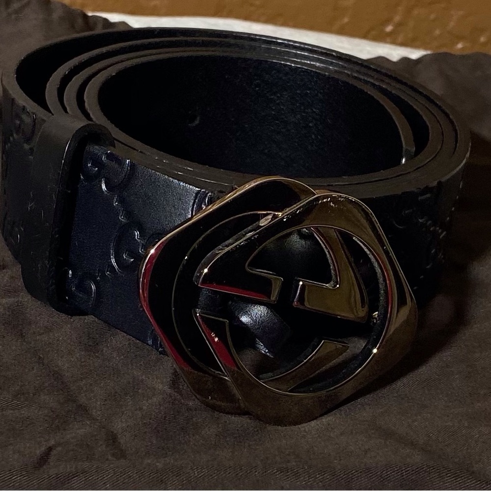 Men’s Black Gucci Belt